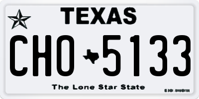 TX license plate CHO5133