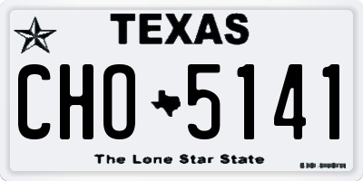 TX license plate CHO5141
