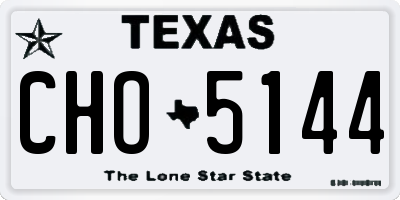 TX license plate CHO5144