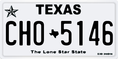 TX license plate CHO5146