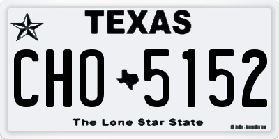 TX license plate CHO5152