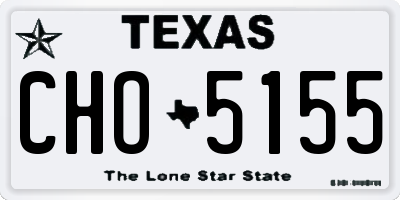 TX license plate CHO5155