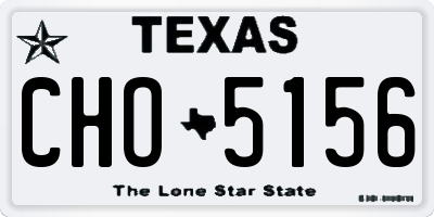 TX license plate CHO5156