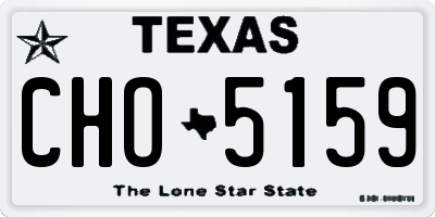 TX license plate CHO5159