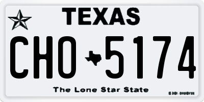 TX license plate CHO5174