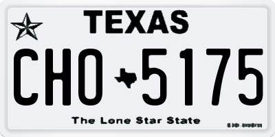 TX license plate CHO5175