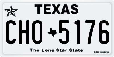 TX license plate CHO5176