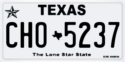 TX license plate CHO5237