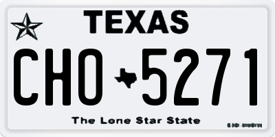 TX license plate CHO5271