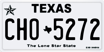 TX license plate CHO5272
