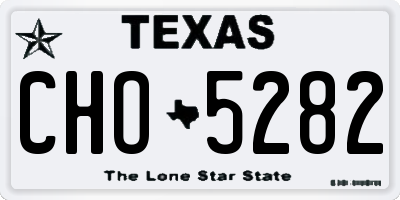 TX license plate CHO5282