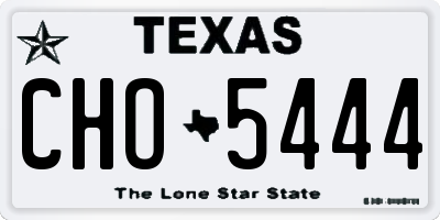 TX license plate CHO5444