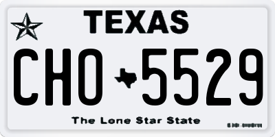 TX license plate CHO5529