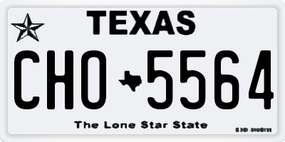 TX license plate CHO5564