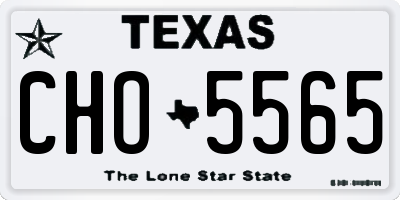 TX license plate CHO5565