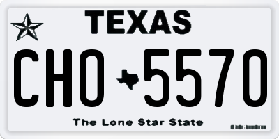 TX license plate CHO5570