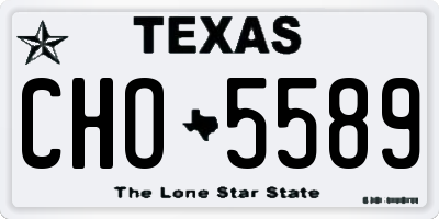 TX license plate CHO5589