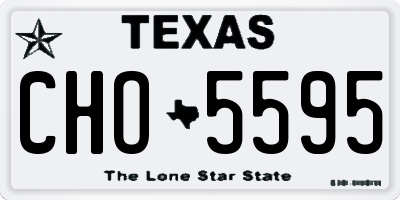 TX license plate CHO5595