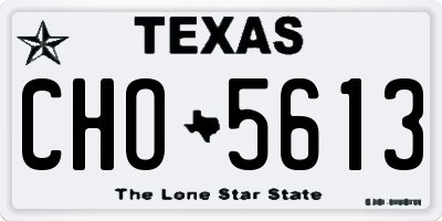 TX license plate CHO5613