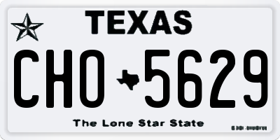 TX license plate CHO5629