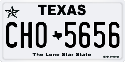 TX license plate CHO5656
