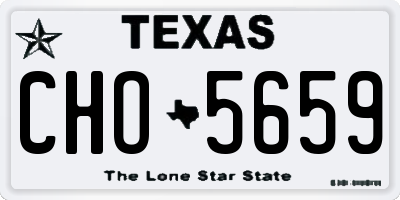 TX license plate CHO5659