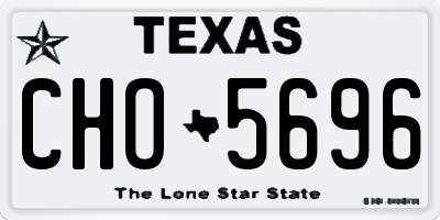 TX license plate CHO5696