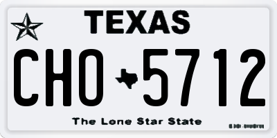 TX license plate CHO5712