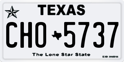 TX license plate CHO5737