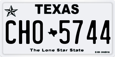 TX license plate CHO5744