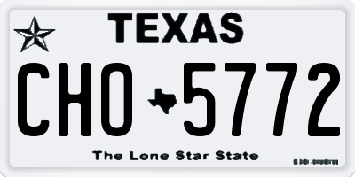 TX license plate CHO5772