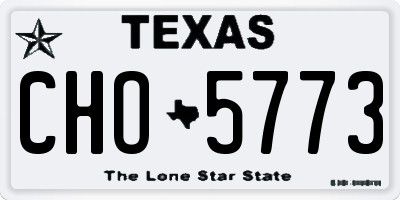 TX license plate CHO5773