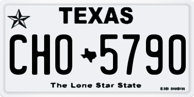 TX license plate CHO5790