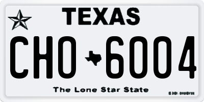 TX license plate CHO6004