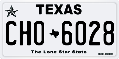 TX license plate CHO6028