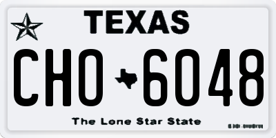 TX license plate CHO6048