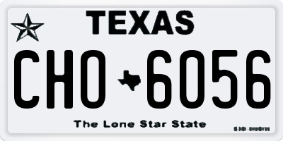 TX license plate CHO6056