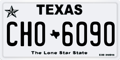 TX license plate CHO6090