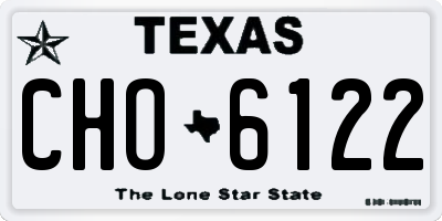 TX license plate CHO6122