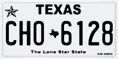 TX license plate CHO6128