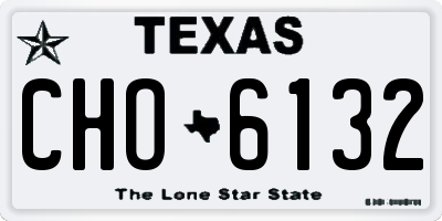 TX license plate CHO6132