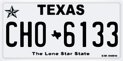 TX license plate CHO6133