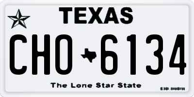 TX license plate CHO6134