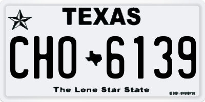 TX license plate CHO6139