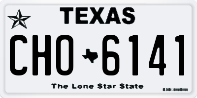 TX license plate CHO6141