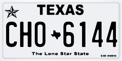 TX license plate CHO6144