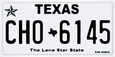 TX license plate CHO6145