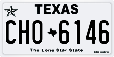 TX license plate CHO6146