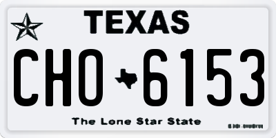 TX license plate CHO6153