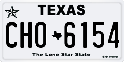 TX license plate CHO6154
